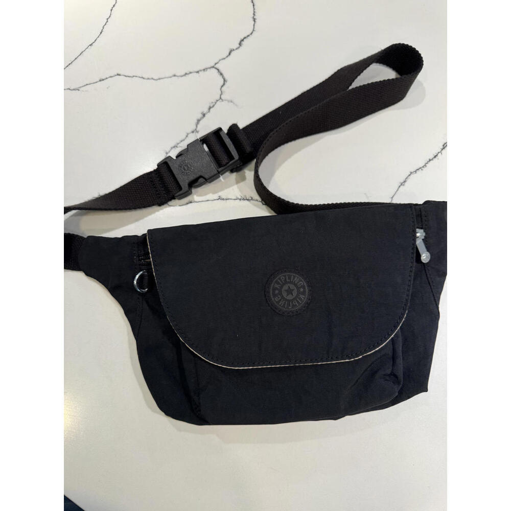 Kipling Black Waist Bag with Adjustable Strap